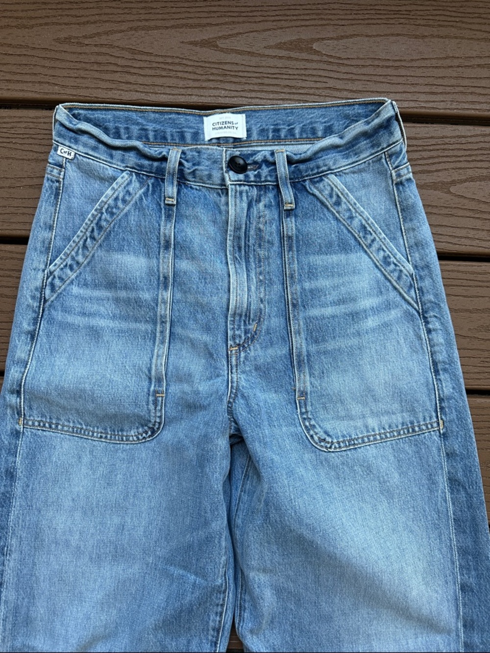 Citizens of Humanity Ayla Baggy Jean in Zenith SZ 24 - Picture 3 of 7